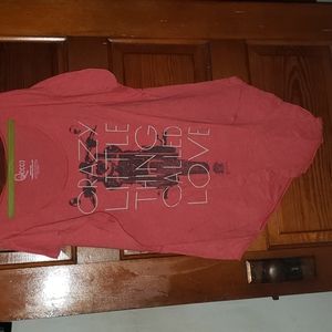 Queen Asymmetrical Red Heather shirt